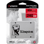 Ficha técnica e caractérísticas do produto HD 240 GB SSD SATA 3 (6Gb/s) Kingston SUV400S37/240G SSDNow UV400, 2.5", 7 Mm