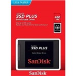 Ficha técnica e caractérísticas do produto Hd 480GB Ssd Sata 3 (6Gb/s) Sandisk Plus Sdssda-480G-G26, 2.5", 7 Mm