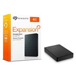 Ficha técnica e caractérísticas do produto HD 4TB Seagate Externo Portátil Expansion USB 3.0 Preto STEA4000400