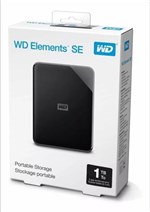 Ficha técnica e caractérísticas do produto Hd Externo 1tb Portátil Western Digital Wd Elements SE USB 3