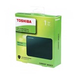 Ficha técnica e caractérísticas do produto HD Externo Portátil Toshiba Canvio Basics 1TB Preto HDTB410XK3AA