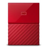 Ficha técnica e caractérísticas do produto HD Externo Portátil WD My Passport 1TB USB 3.0 Vermelho