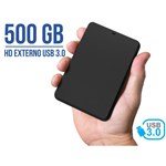 Ficha técnica e caractérísticas do produto HD Externo Portátil YessTech 500gb USB 2.0 / 3.0