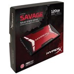 Ficha técnica e caractérísticas do produto HD Gamer Savage Hyperx SSD 120 GB SHSS37A/120 2.5" Sata III Box - KINGSTON
