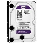 Ficha técnica e caractérísticas do produto HD Hard Disk 2000GB 2TB Western Digital Linha WD Purple 24x7x365 Próprio para DVR e CFTV
