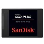 Ficha técnica e caractérísticas do produto HD SSD 480GB Sandisk PLUS 2.5´ SATA 3.0 Leitura: 535MB's SDSSDA-480G-G25 1834