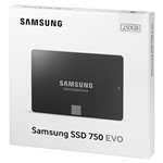 Ficha técnica e caractérísticas do produto HD SSD Samsung 750 EVO 2.5 250GB SATA III MZ-750250BW
