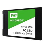 Ficha técnica e caractérísticas do produto Hd Ssd Western Digital Green 240gb - 2.5" - Wds240g1g0a