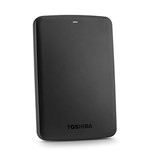 Ficha técnica e caractérísticas do produto HDD Externo Portatil Toshiba Canvio Basics 500 GB Preto - HDTB305XK3AA