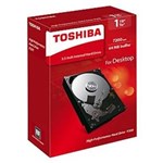 Ficha técnica e caractérísticas do produto Hdd Interno P/ Desktop Toshiba P300 1 Tb Box - Hdwd110Xzsta