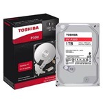Ficha técnica e caractérísticas do produto HDD Interno para Desktop Toshiba P300 1 Tb Box - Hdwd110Xzsta