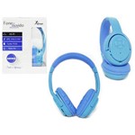 Ficha técnica e caractérísticas do produto Headphone Bluetooth 3.0 Entrada Sd Card RÁDIO Fm MP3 Wma e Wav Azul Kp-360