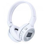 Ficha técnica e caractérísticas do produto Headphone Bluetooth C/ Microfone Wireless Mp3/WMA/WAV N65 Branco - Haihong