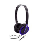 Ficha técnica e caractérísticas do produto Headphone Coby Cv145 Jammerz Elite / Azul / Dobrável / Conchas Acústicas Almofadadas