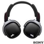 Headphone 3 em 1 com MP3, 4GB Integrado, Alto Falante Externo Preto Sony - NWZ-WH303