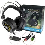Ficha técnica e caractérísticas do produto Headphone Gamer 7.1 P2 Sound Dourado Kp-416 Knup