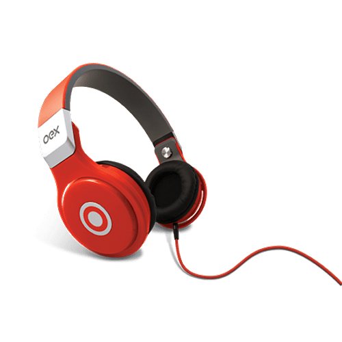 Ficha técnica e caractérísticas do produto Headphone Groove HP102 Vermelho - OEX 1018864
