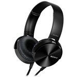 Ficha técnica e caractérísticas do produto Headphone Mdr-Xb450ap Preto Extra Bass com Microfone - Sony