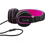 Ficha técnica e caractérísticas do produto Headphone Pulse On Ear Stereo Preto/Rosa - Multilaser