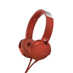 Ficha técnica e caractérísticas do produto Headphone Sony com Extra Bass Vermelho MDR-XB550APRCLA