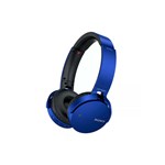 Ficha técnica e caractérísticas do produto Headphone Sony MDR-XB650BT,Azul, Bluetooth e NFC Extra Bass,Reforço de Graves Fone de Ouvido