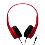 Ficha técnica e caractérísticas do produto Headphone Vermelho com Plug P2 (3,5mm) e Cabo 1,2 Metros - V13009_Cr