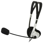 Ficha técnica e caractérísticas do produto Headset C3 Tech - Voicer Light V2 Preto/Prata com Microfone CT662040BS