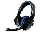 Headset Gamer Ar-s501 Preto com Azul C/ Microfone K-mex