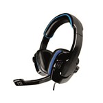 Ficha técnica e caractérísticas do produto Headset Gamer AR-S501 Preto com Azul C/ Microfone K-MEX