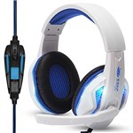 Ficha técnica e caractérísticas do produto Headset Gamer KP-396 Pc Fone Ouvido + Adaptador Ps4 Celular Branco