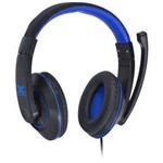 Ficha técnica e caractérísticas do produto Headset Gamer Stereo C/microfone Preto/ Azul Vinik