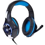 Ficha técnica e caractérísticas do produto Headset Gamer Vinik VX Preto e Azul com Led USB + P2 com Microfone