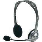 Ficha técnica e caractérísticas do produto Headset Logitech H110 Prata - com Microfone