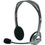 Headset Logitech Stereo H110 Preto