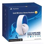 Ficha técnica e caractérísticas do produto Headset para Jogos Sony Ps3, Ps4 Wireless Gold - Branco