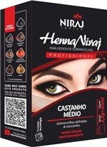 Ficha técnica e caractérísticas do produto Henna para Sobrancelhas Niraj Castanho Médio