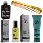 Ficha técnica e caractérísticas do produto Higiene da Barba Shampoo Pente Tônico Óleo Barba Brava