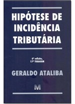 Ficha técnica e caractérísticas do produto Hipótese de Incidência Tributária - Malheiros