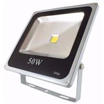 Ficha técnica e caractérísticas do produto Holofote Refletor Super Led 50w Bivolt Branco Frio Arco Íris Led