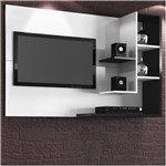 Ficha técnica e caractérísticas do produto Home Simbal Sleep Acapulco com Painel para TV LCD Até 32" - Branco/Preto