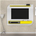 Ficha técnica e caractérísticas do produto Home Suspenso para TV de Até 65 Polegadas Angra Colibri - Amarelo