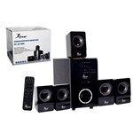 Ficha técnica e caractérísticas do produto Home Theater Bluetooth 5.1 Caixa de Som Subwoofer 45w com Radio Fm Led USB Sd para Tv Som DVD com Co