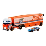 Ficha técnica e caractérísticas do produto Caminhão Transportador Hot Wheels Speedway Hauler - Mattel