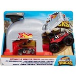 Ficha técnica e caractérísticas do produto Hot Wheels Mattel Monster Trucks Lançador - Gky02