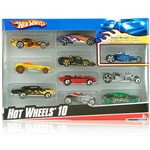 Ficha técnica e caractérísticas do produto Hot Wheels Pacote de 10 Carros Sortidos - Ref.54886 - Mattel