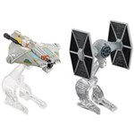 Ficha técnica e caractérísticas do produto Hot Wheels Star Wars Mattel com 2 Naves - Ti Fighter e Ghost