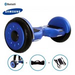 Ficha técnica e caractérísticas do produto Hoverboard 10,5" Azul Hoverboard Bateria Samsung Bluetooth Smart Balance com Bolsa - PR