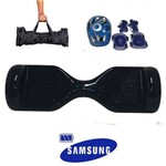 Ficha técnica e caractérísticas do produto Hoverboard 6,5 Polegadas Preto -bateria Samsung -c/ Bolsa e Kit de Proteção Azul