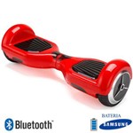 Hoverboard 6.5 Vermelho Bluetooth Led Lateral e Frontal com Bolsa - Bateria Samsung