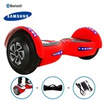 Ficha técnica e caractérísticas do produto Hoverboard 8" Vermelho Fosco Hoverboard Bateria Samsung Bluetooth Smart Balance com Bolsa